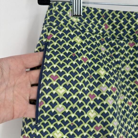 Peter Millar Retro 70's Print Golf‎ Tennis Skirt Skort Size 8 Green Pickleball - Picture 6 of 12